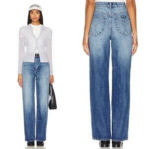 NWT Rolla’s Heidi High Rise Relaxed Straight Jeans Revolve